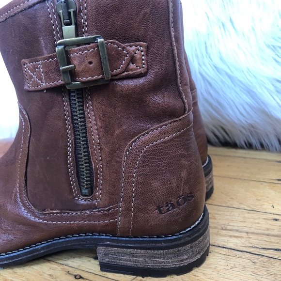 Taos Convoy Leather Ankle Boots 37 - Picture 8 of 14